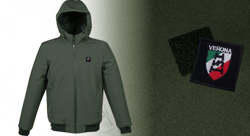 JACKET LONDON OLIVA VERONA SCUDO TRICOLORE Jackets