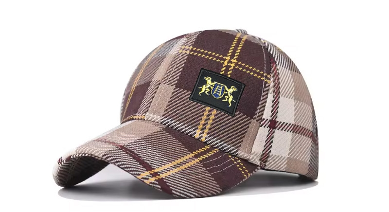 CAP TARTAN BROWN MASTINI SCUDO SCALA Caps