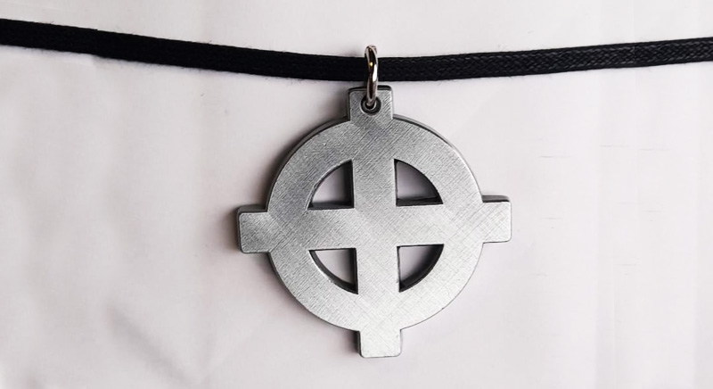 PENDANT CELTIC CROSS STEEL Extras